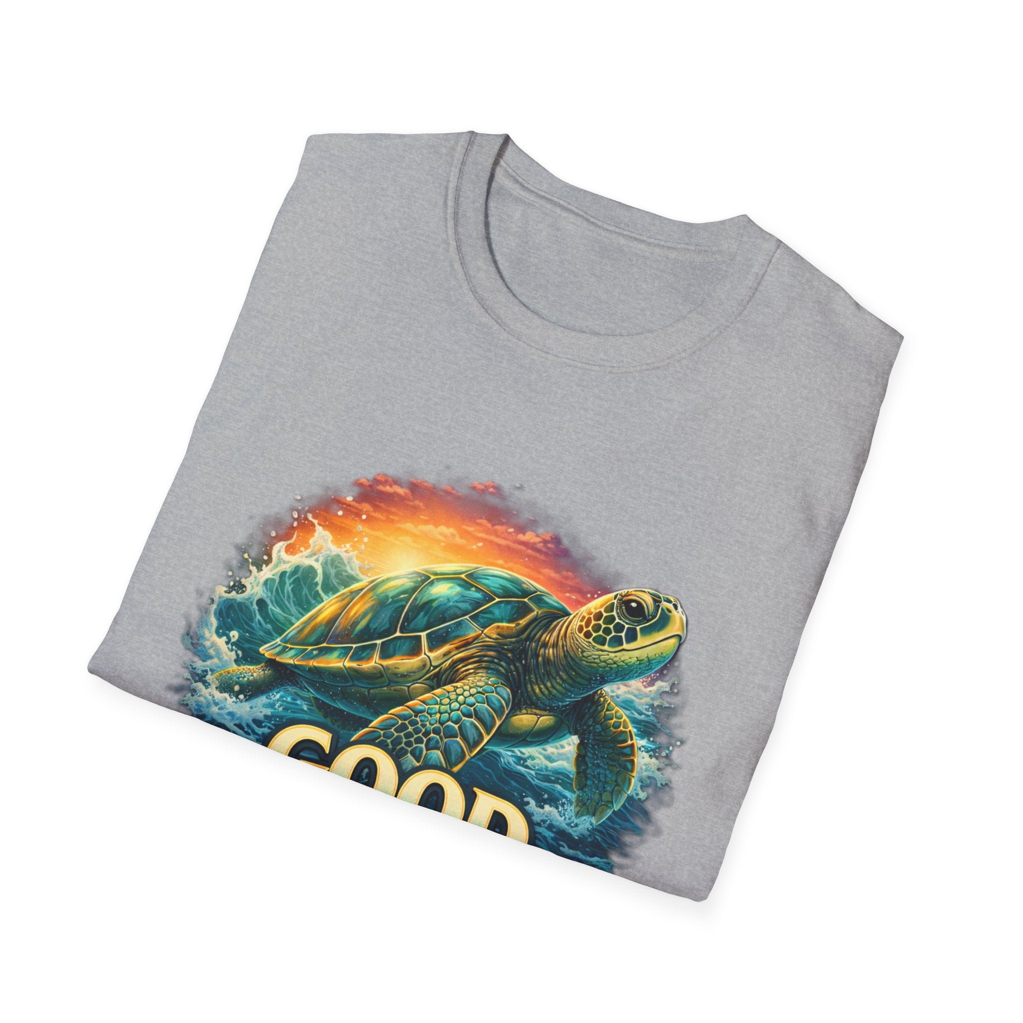 Sea Turtle 'Good Vibes' T-Shirt — Coastal Summer Surf Tee