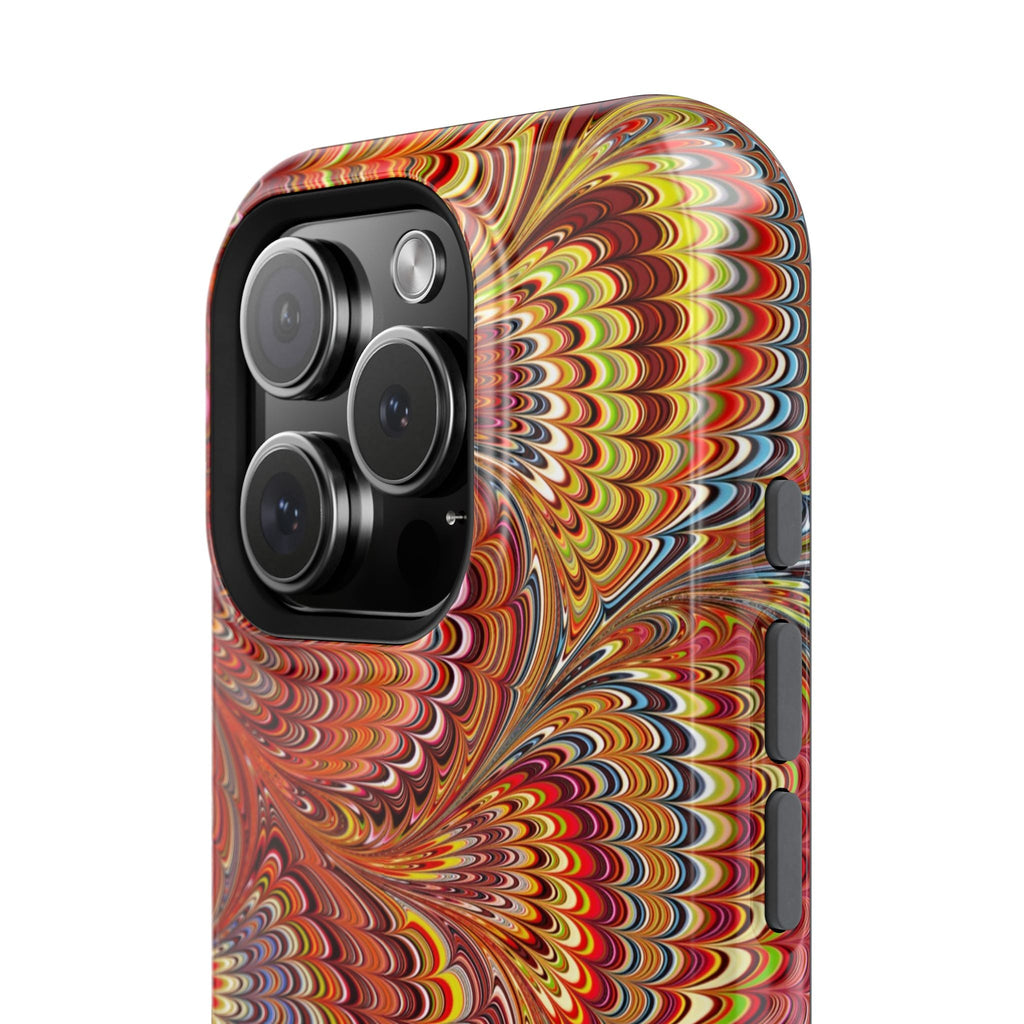 Red, Blue, Yellow Italian Marbled Phone Dual Layer Phone Case