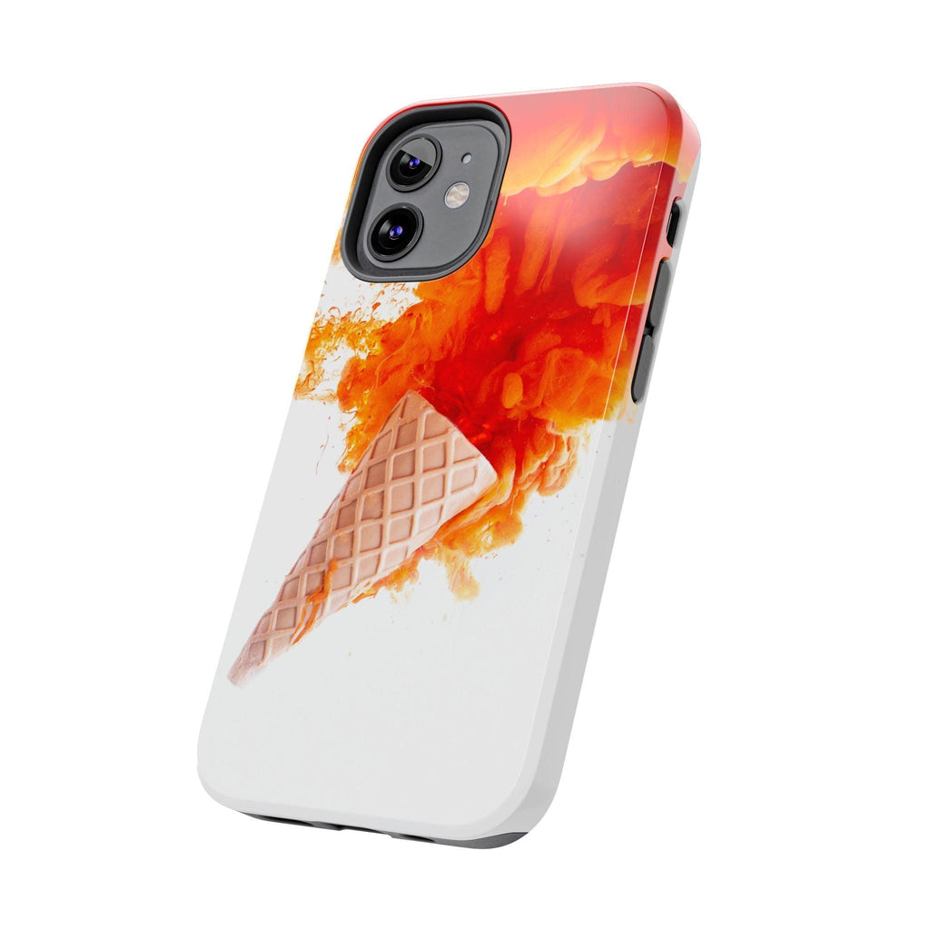 Ice Cream With Flame Of Colors Tough Phone Cases