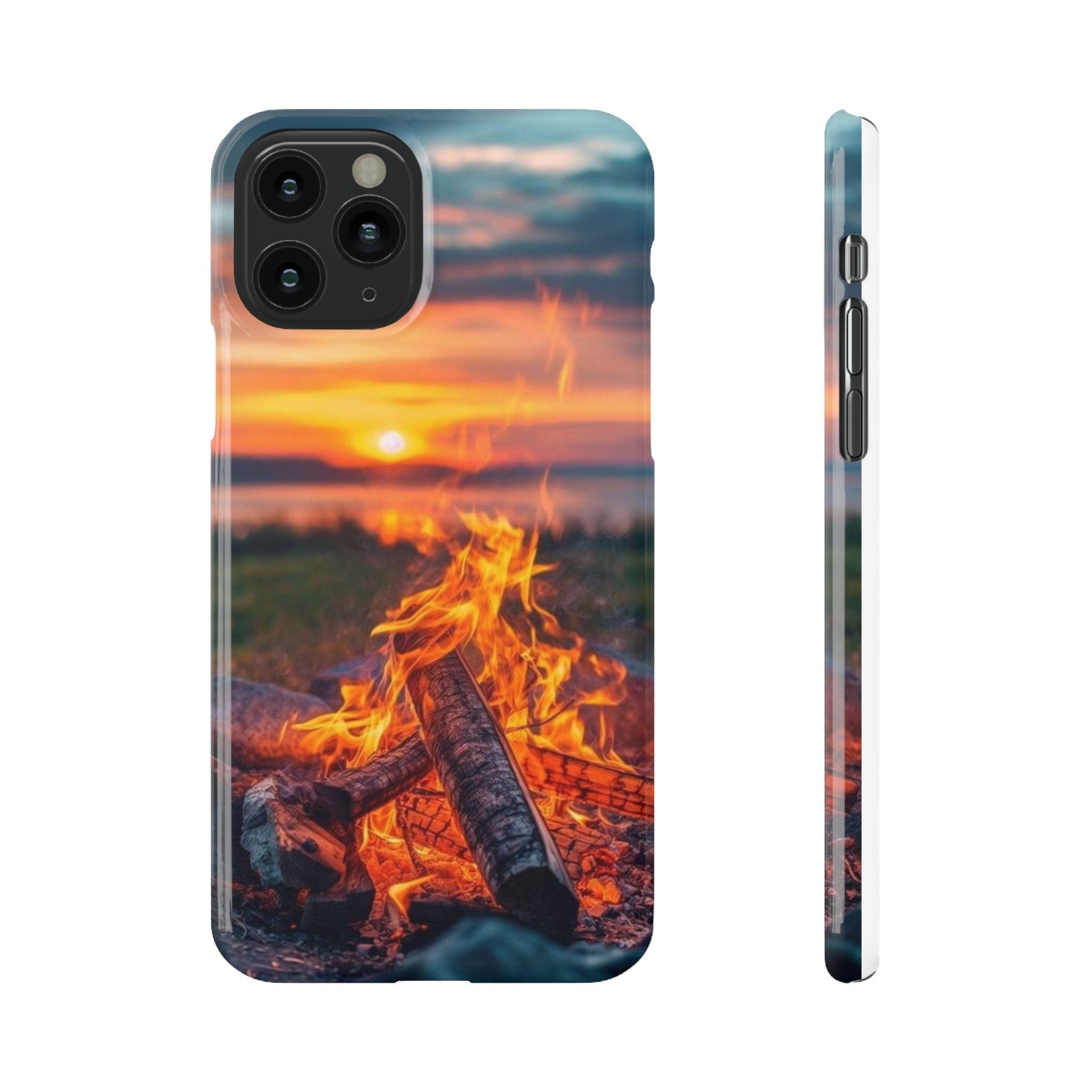 Woodland Fire Phone Case – Warmth of Nature’s Blaze on Your Device