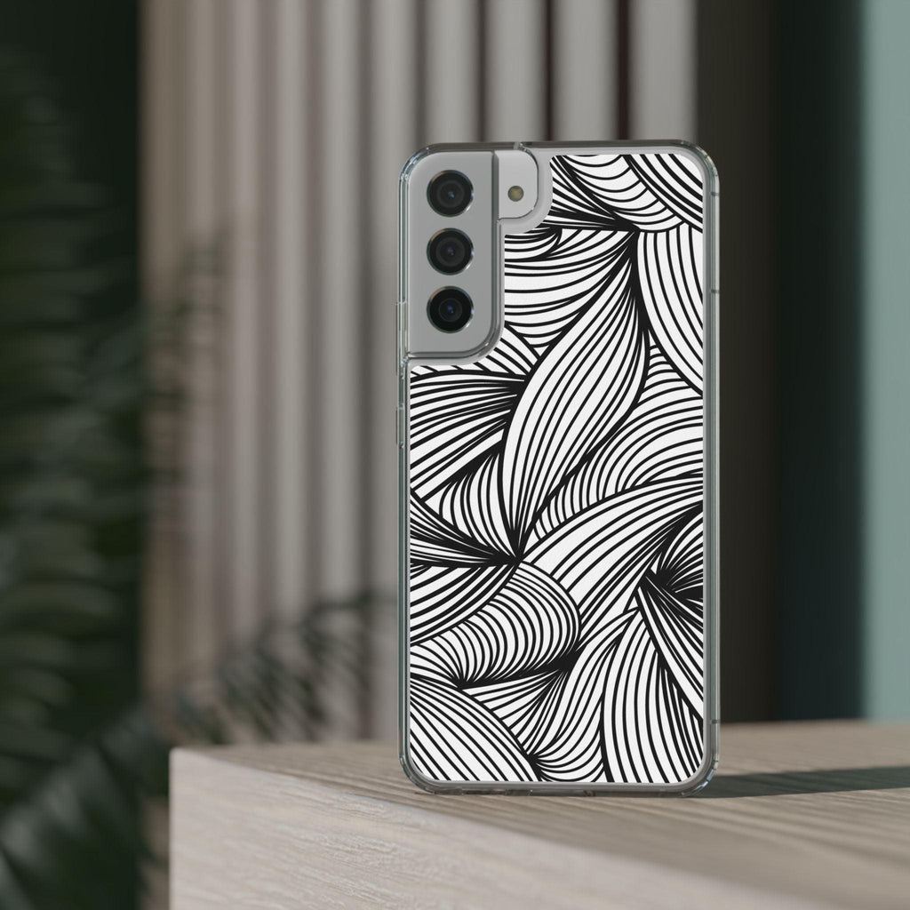Black and White Illusion Clear Cases