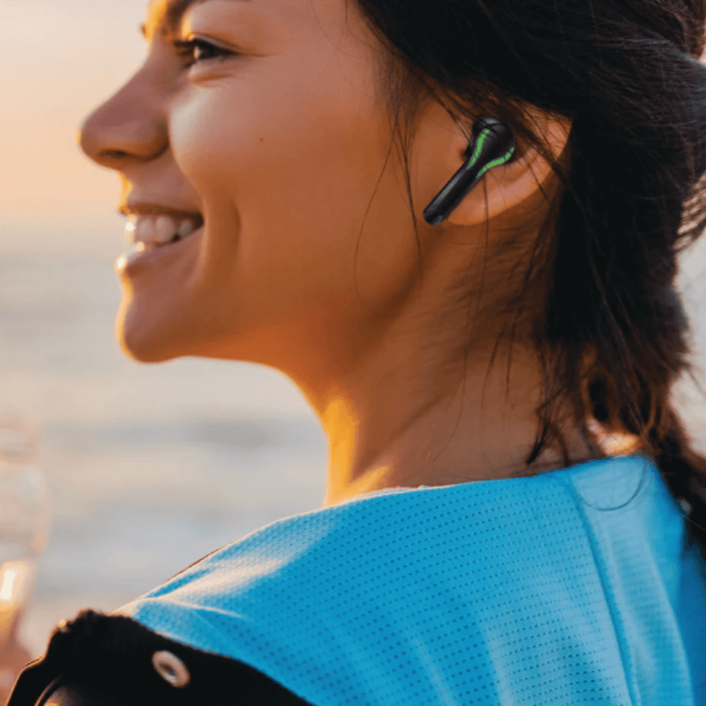 Emerson True Wireless Gaming Earbuds with Charging Case and Taking Calls Option