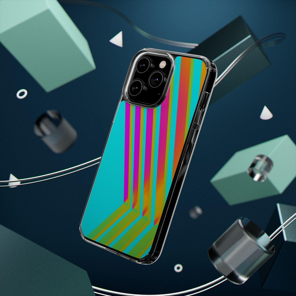 Abstract Pattern With Vibrant Color Clear Cases