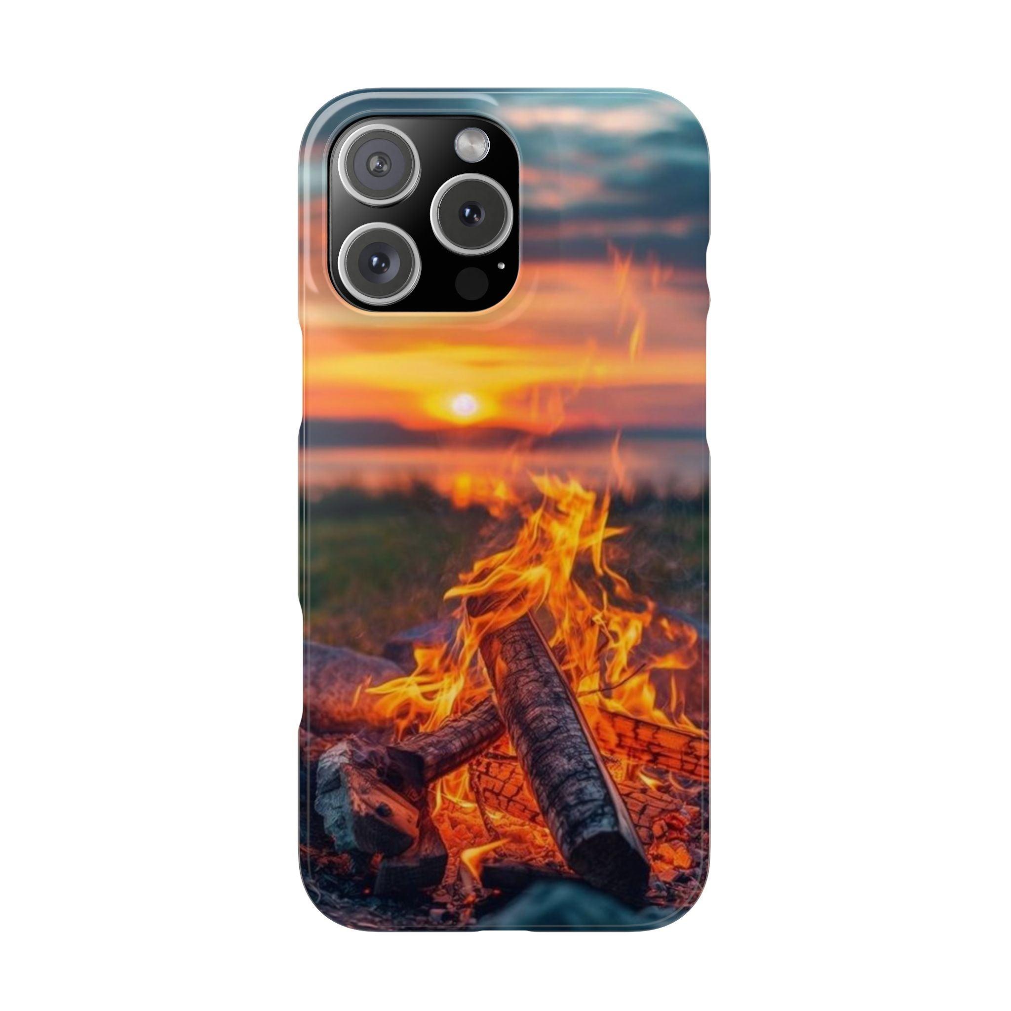 Woodland Fire Phone Case – Warmth of Nature’s Blaze on Your Device