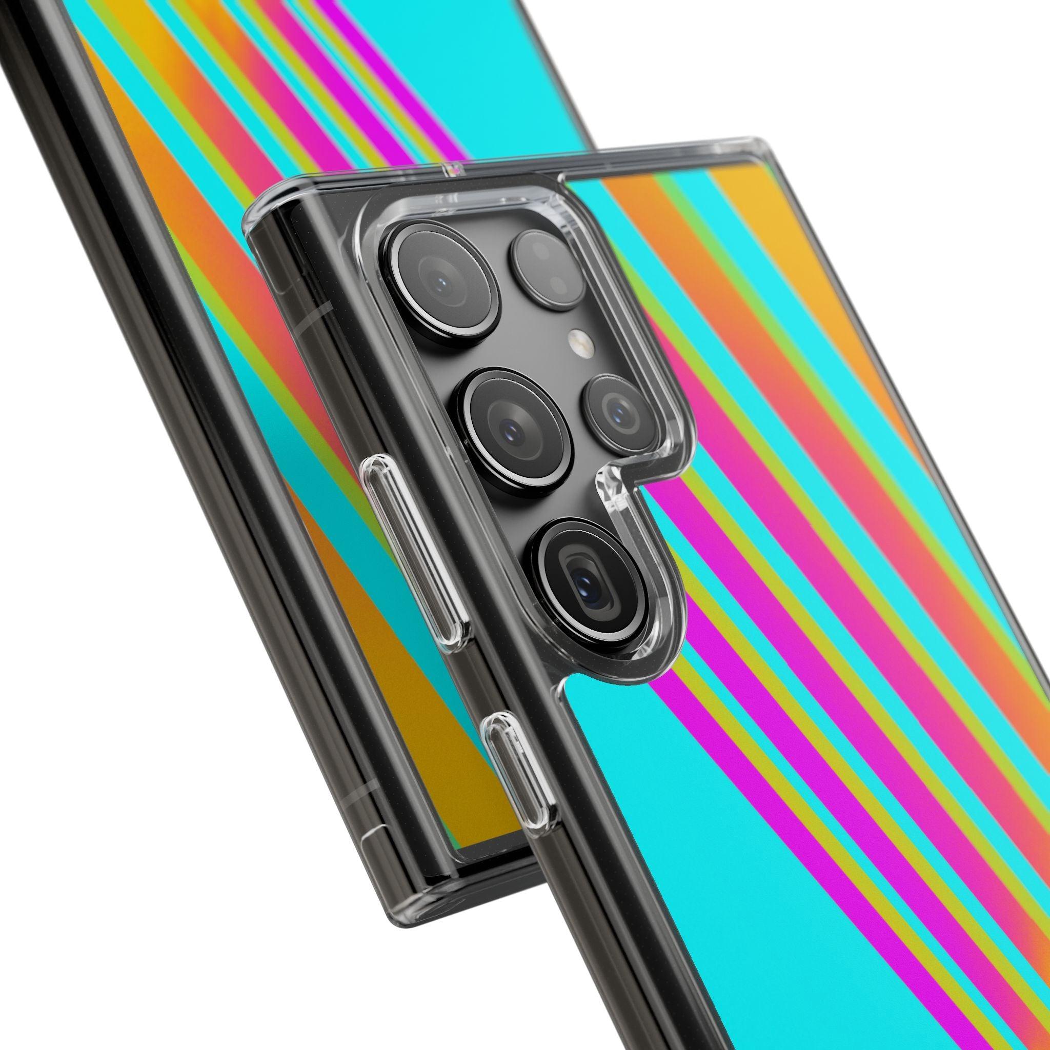 Abstract Pattern With Vibrant Color Clear Cases