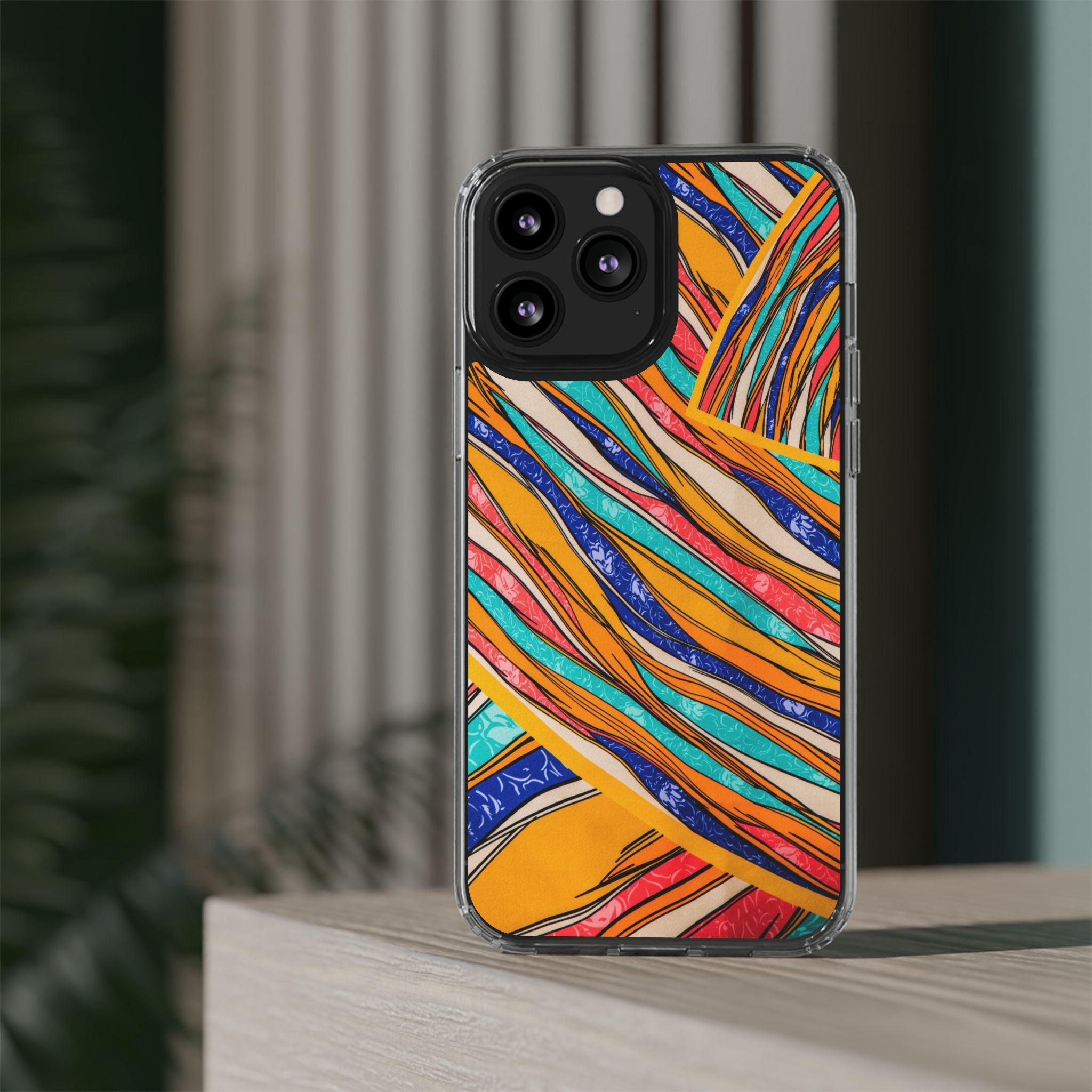 Clear Cases Stripes of  Powerful Colors