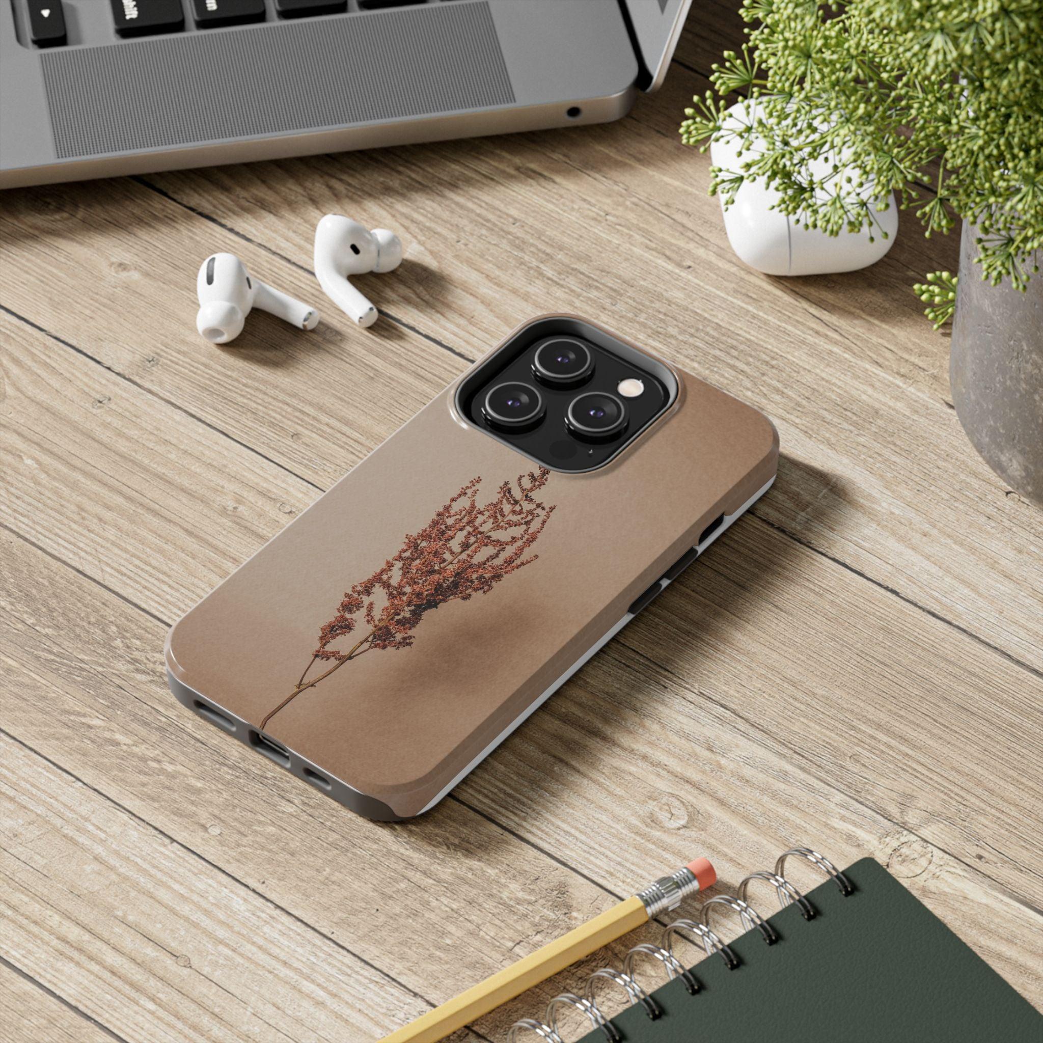 Brown Dry Leaf Tough Phone Cases