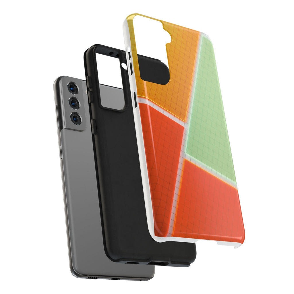 Four Colors Blocks With Shades Tough Phone Cases