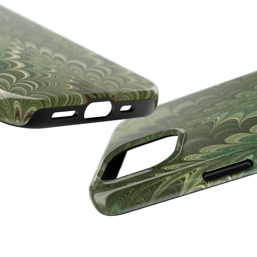 Deep Green Marble Italian Durable Phone Case