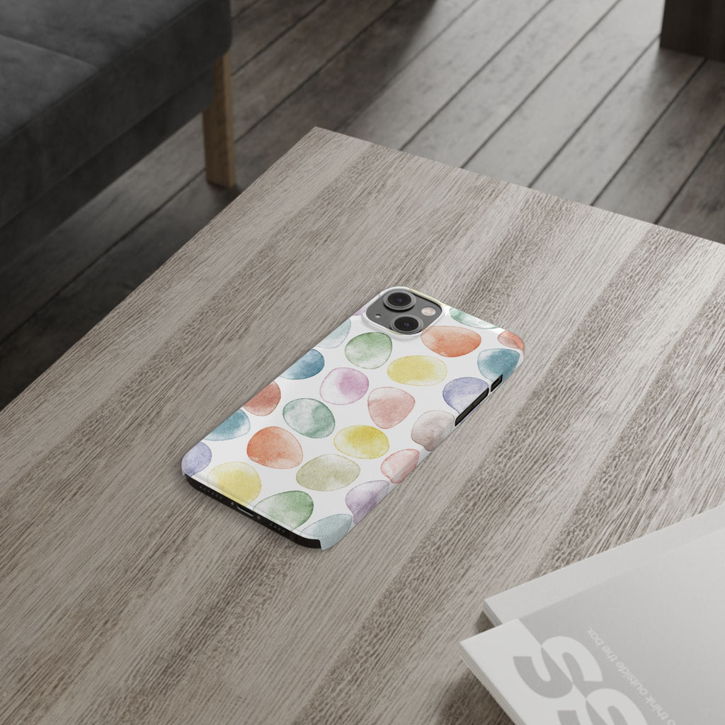 Colorful Watercolor Organic Circle Phone Cases