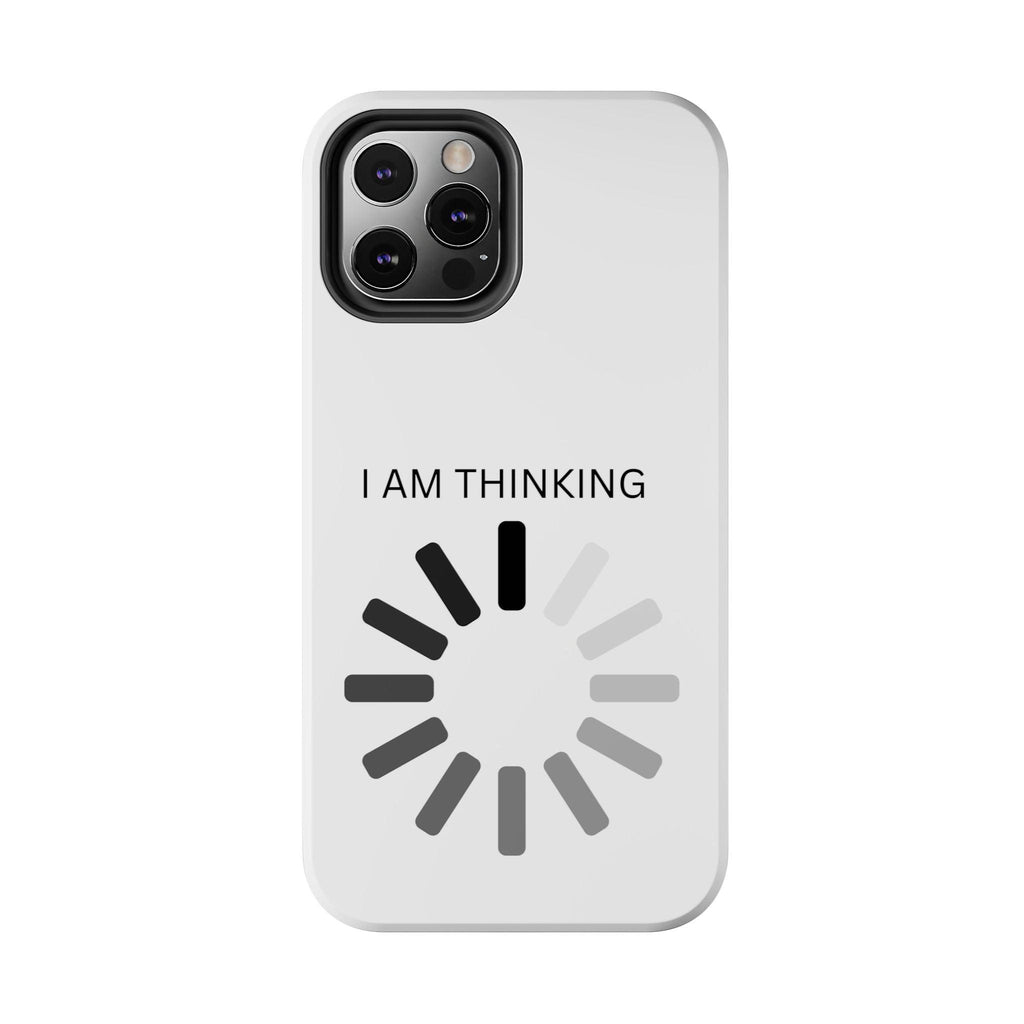 I Am Thinking To Much Text Printed Tough Phone Cases