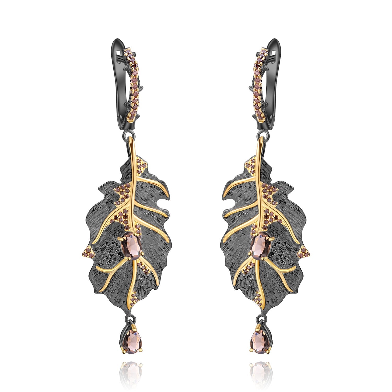 Personalized Design 925 Silver Natural Colored Gems Necklace Earrings