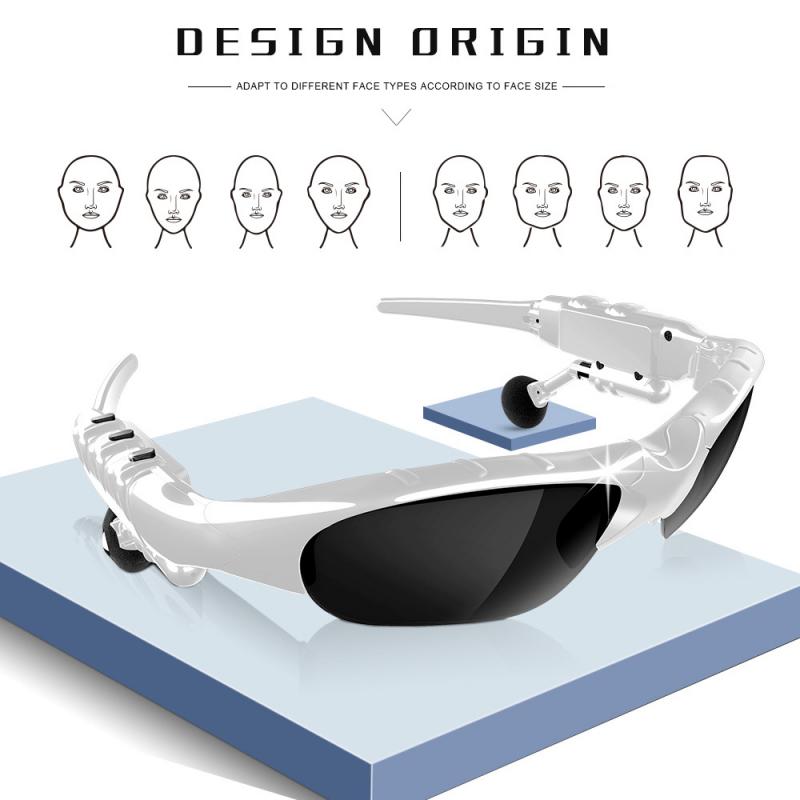 Outdoor Bluetooth 5.0 Smart Sunglasses, Wireless Headphones, Sport, With Microphone, For Smart Phones
