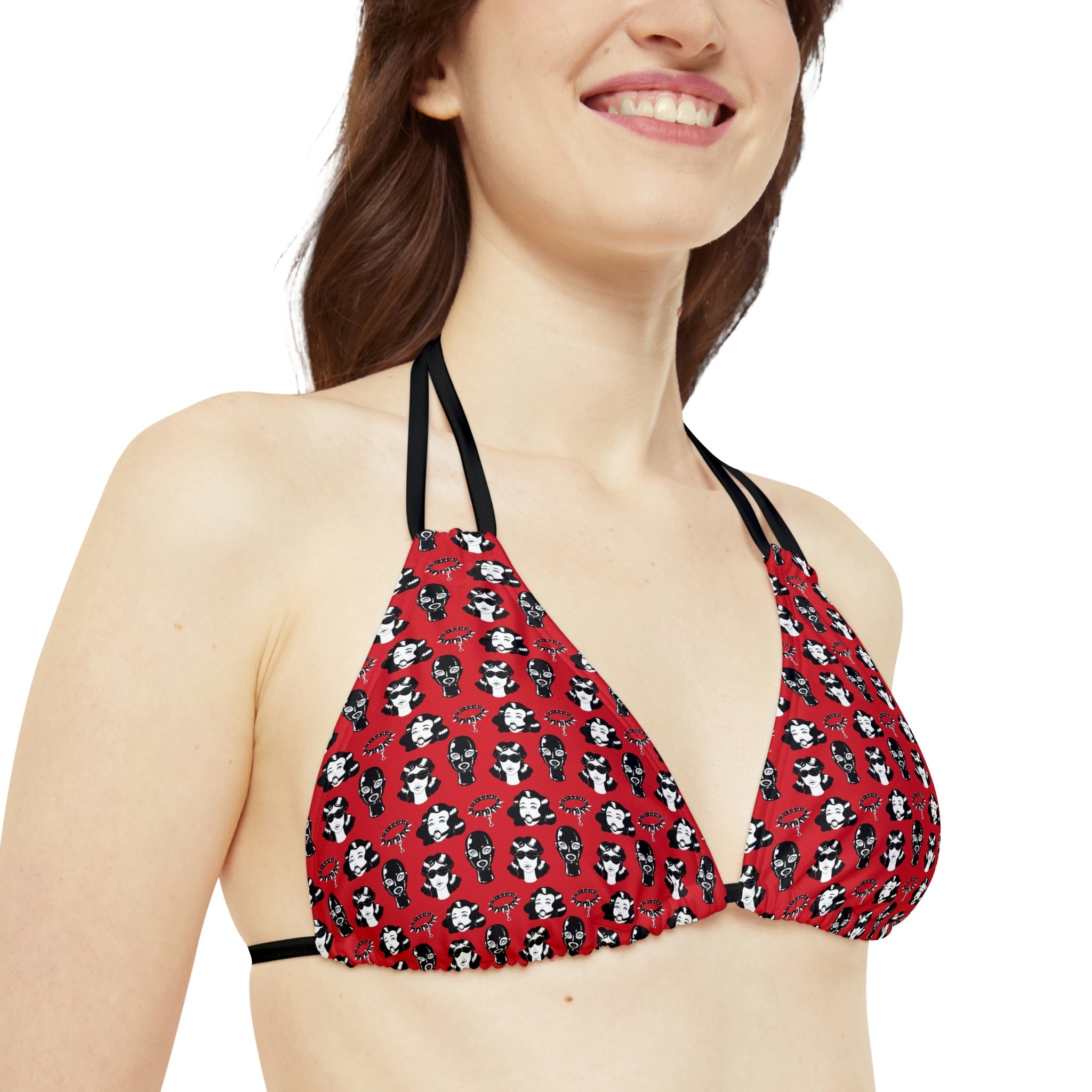 BDSM Gag Kink Strappy Bikini Set