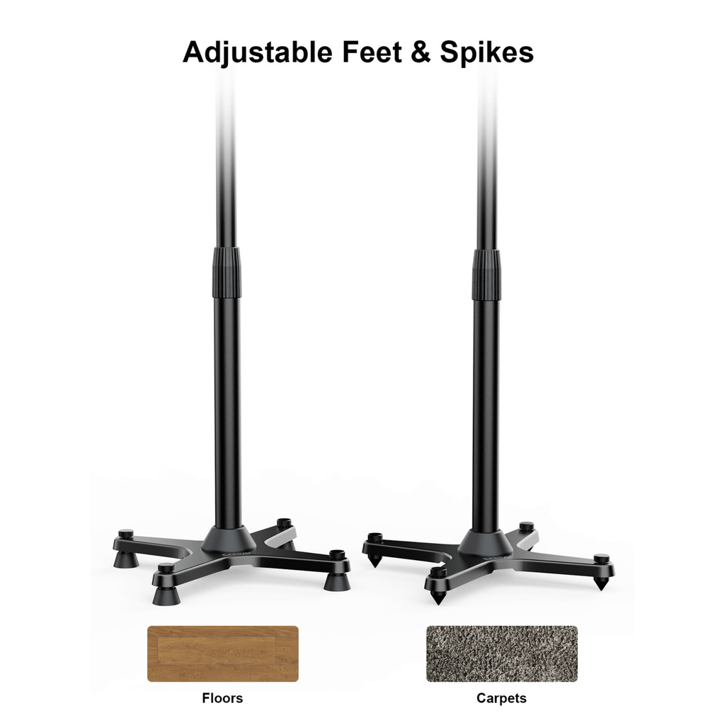 ErgoAV 1-Pair Adjustable Height Sonos Speaker Stands