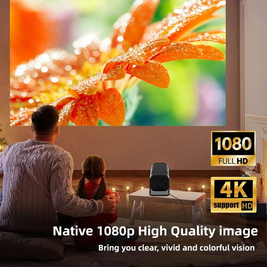 4K high-definition 5G home projector, multi-functional immersive home theater, supports Wi Fi connection for Android and Apple d