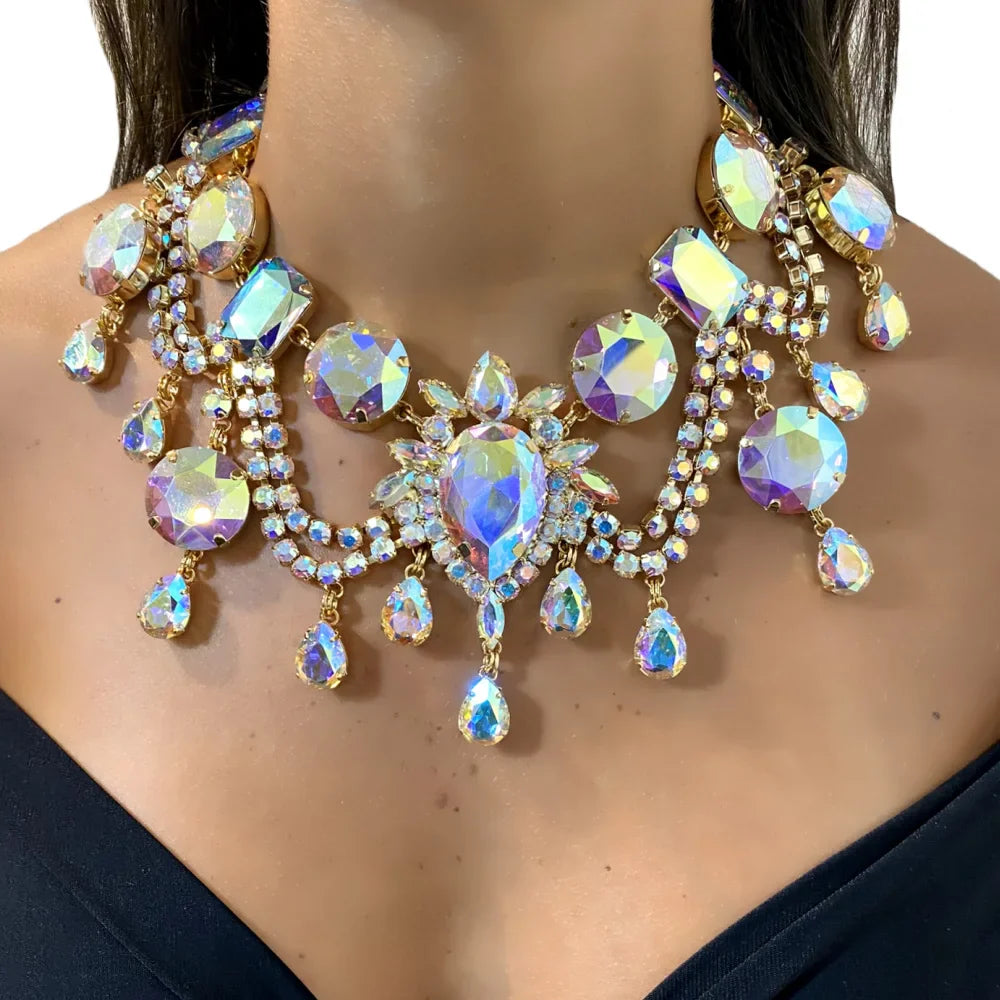 Rhinestone Statement Necklace
