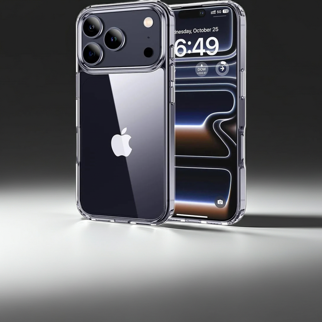 iPhone 17 Pro Ultra-Thin Clear Case, Shockproof with Military Drop Protection