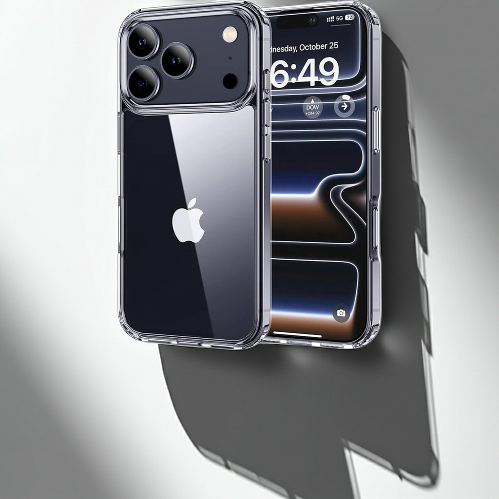 iPhone 17 Pro Ultra-Thin Clear Case, Shockproof with Military Drop Protection
