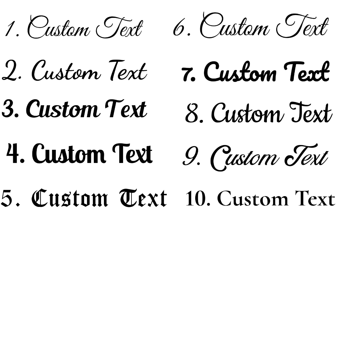 Custom Text Cotton Thong Panties