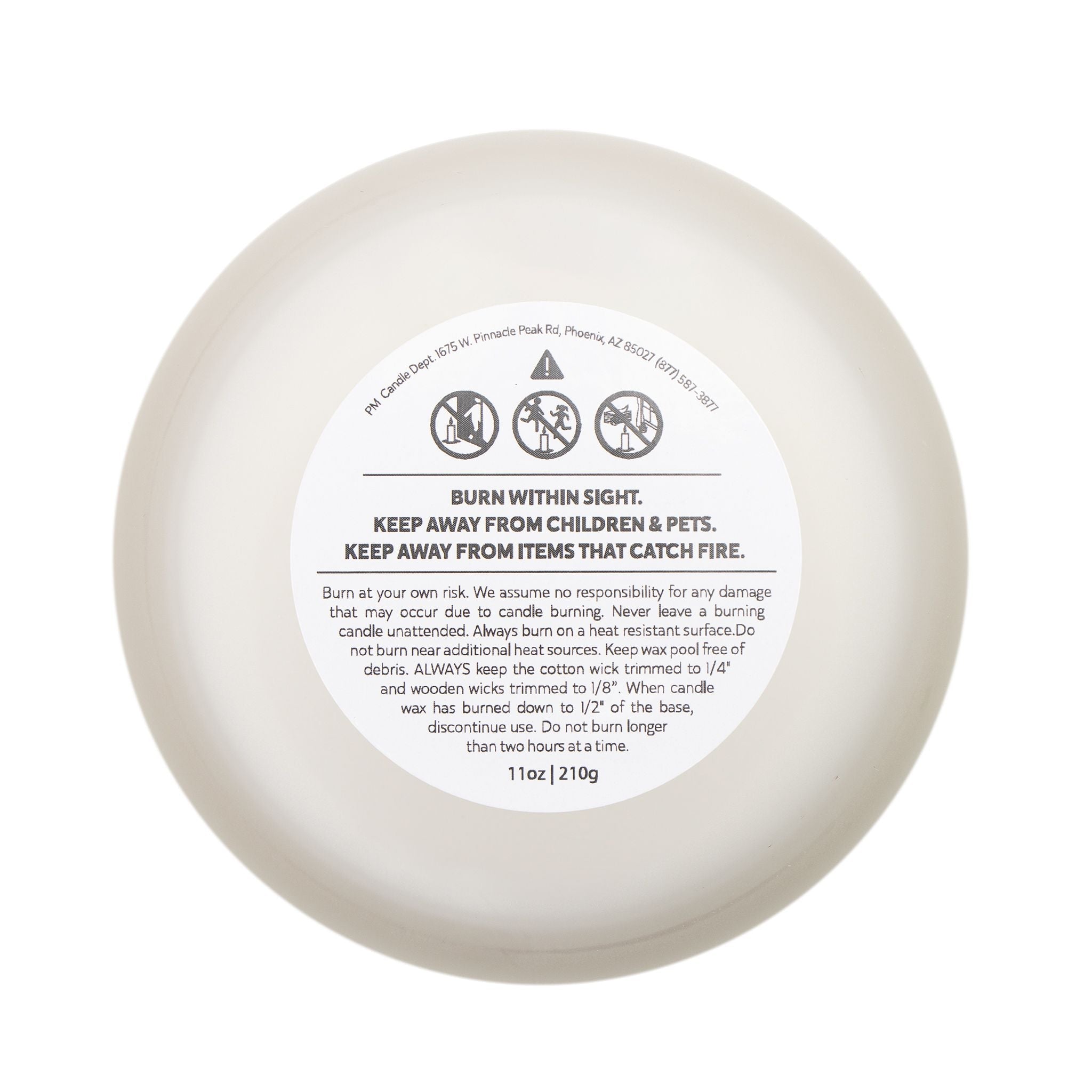 Bend Me Over Frosted Glass Candle, 11oz