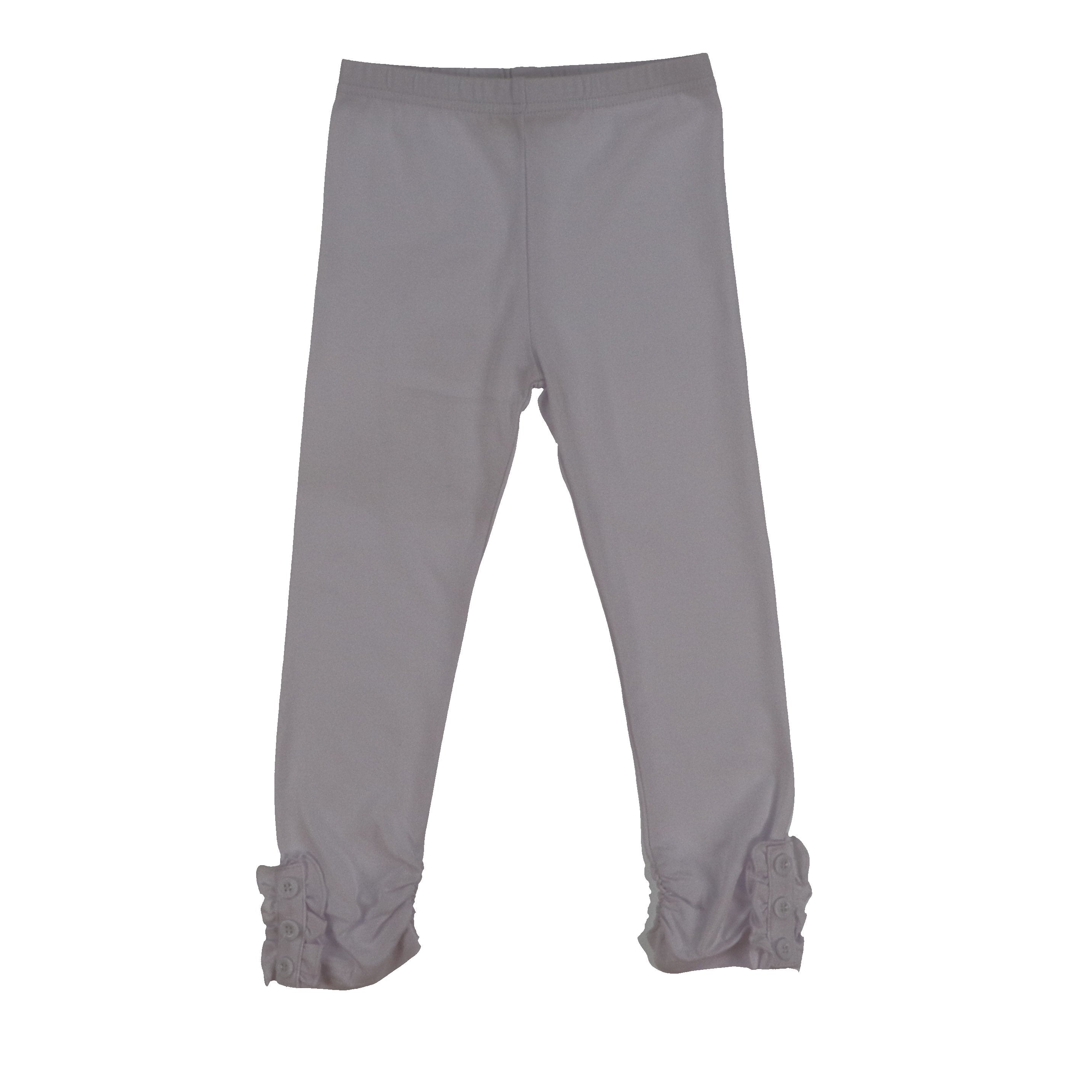 Girls Button Ruffle Pants
