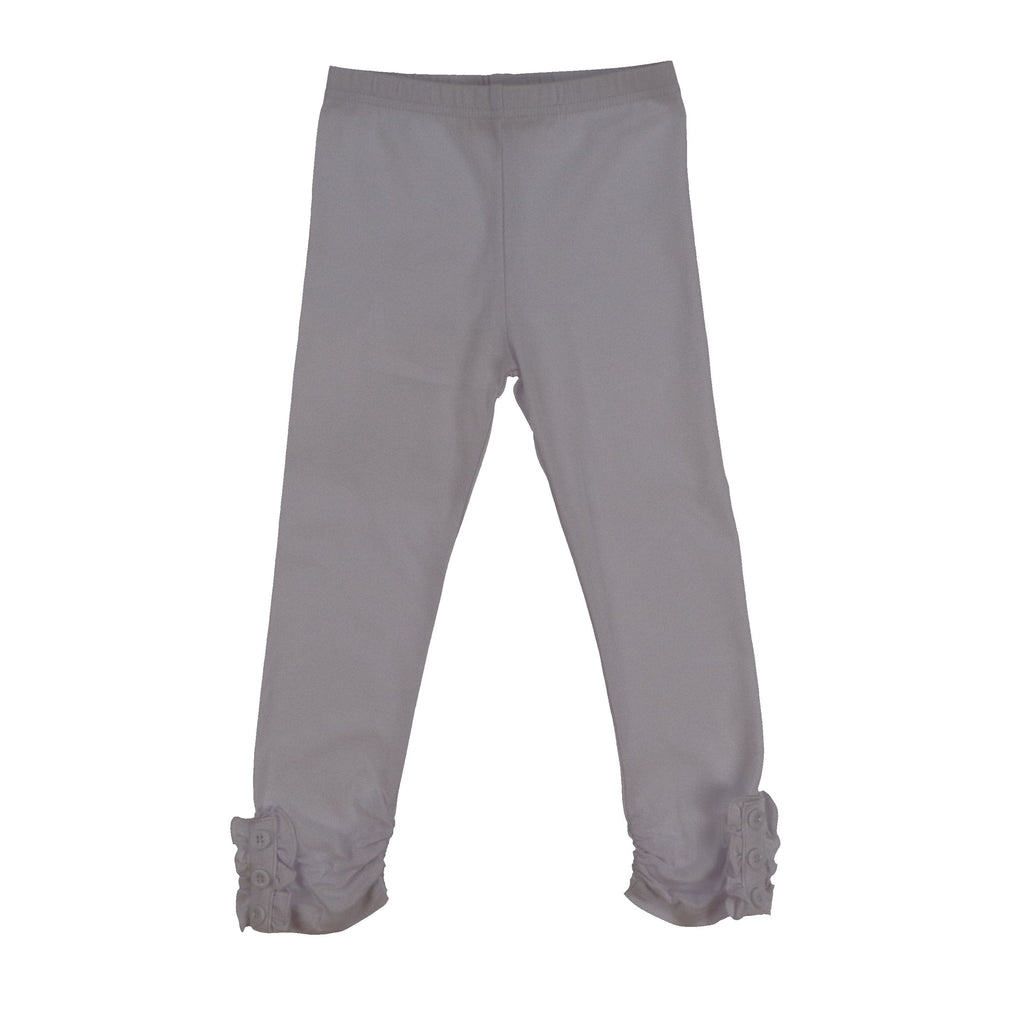 Girls Button Ruffle Pants