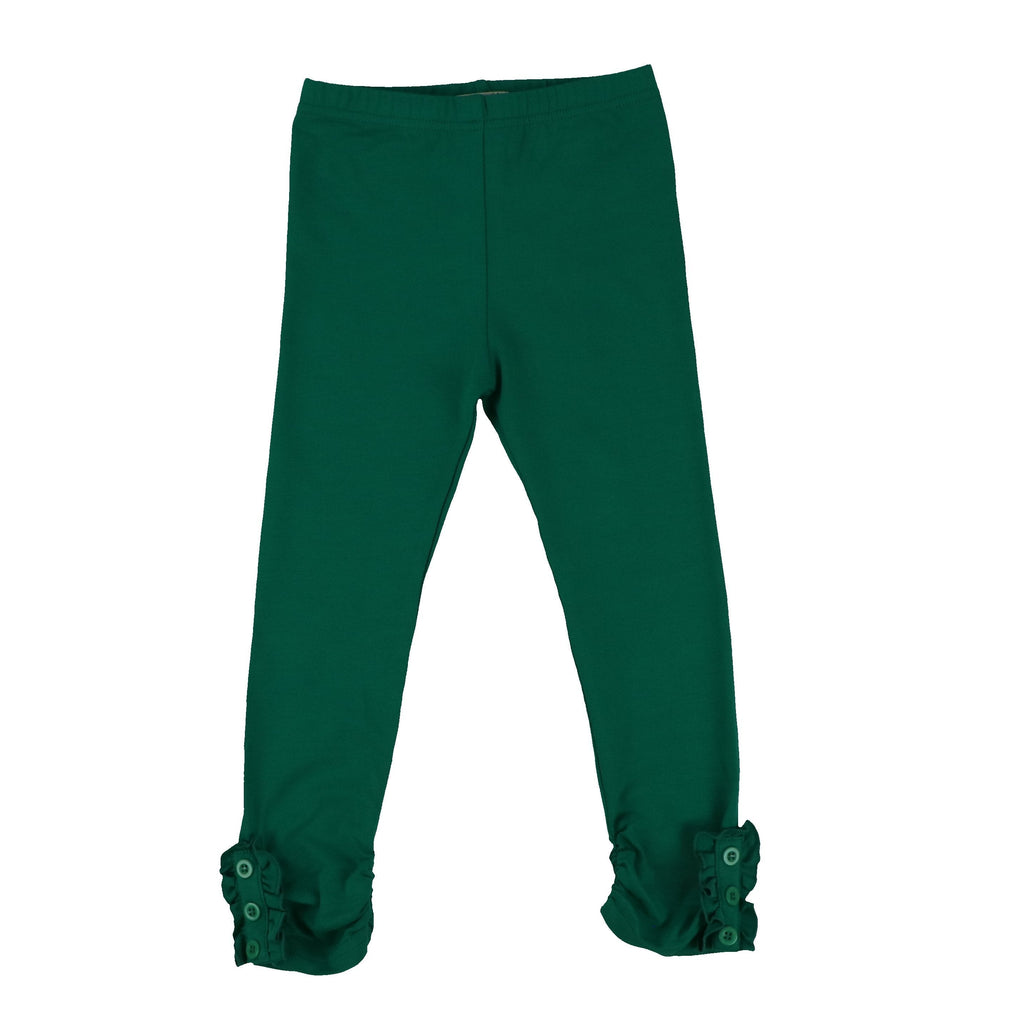 Girls Button Ruffle Pants
