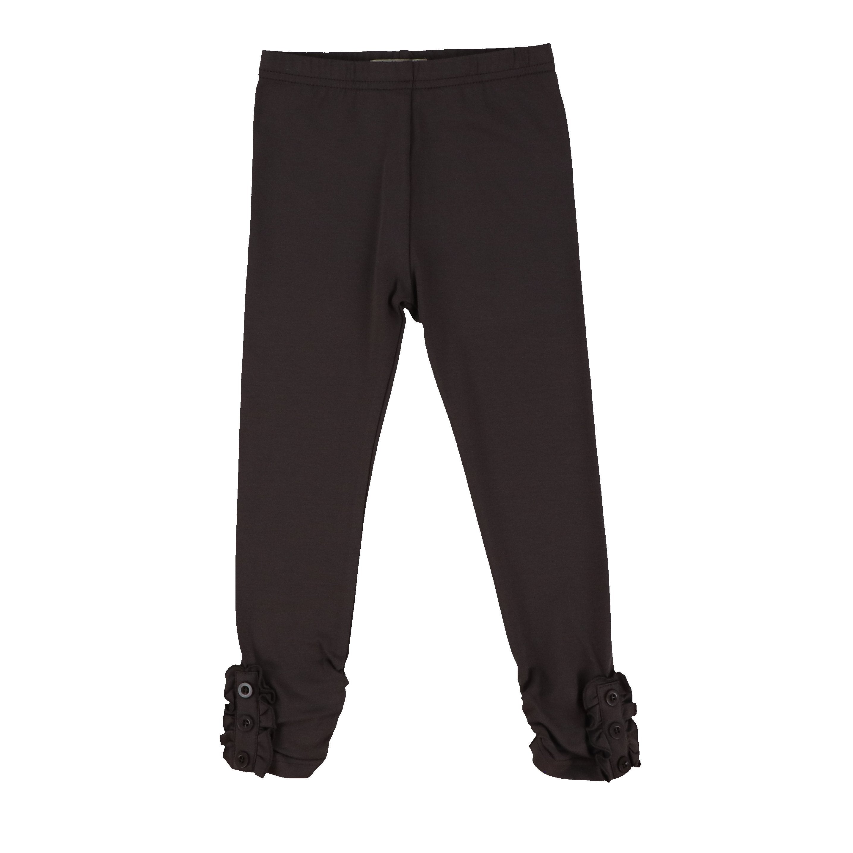Girls Button Ruffle Pants