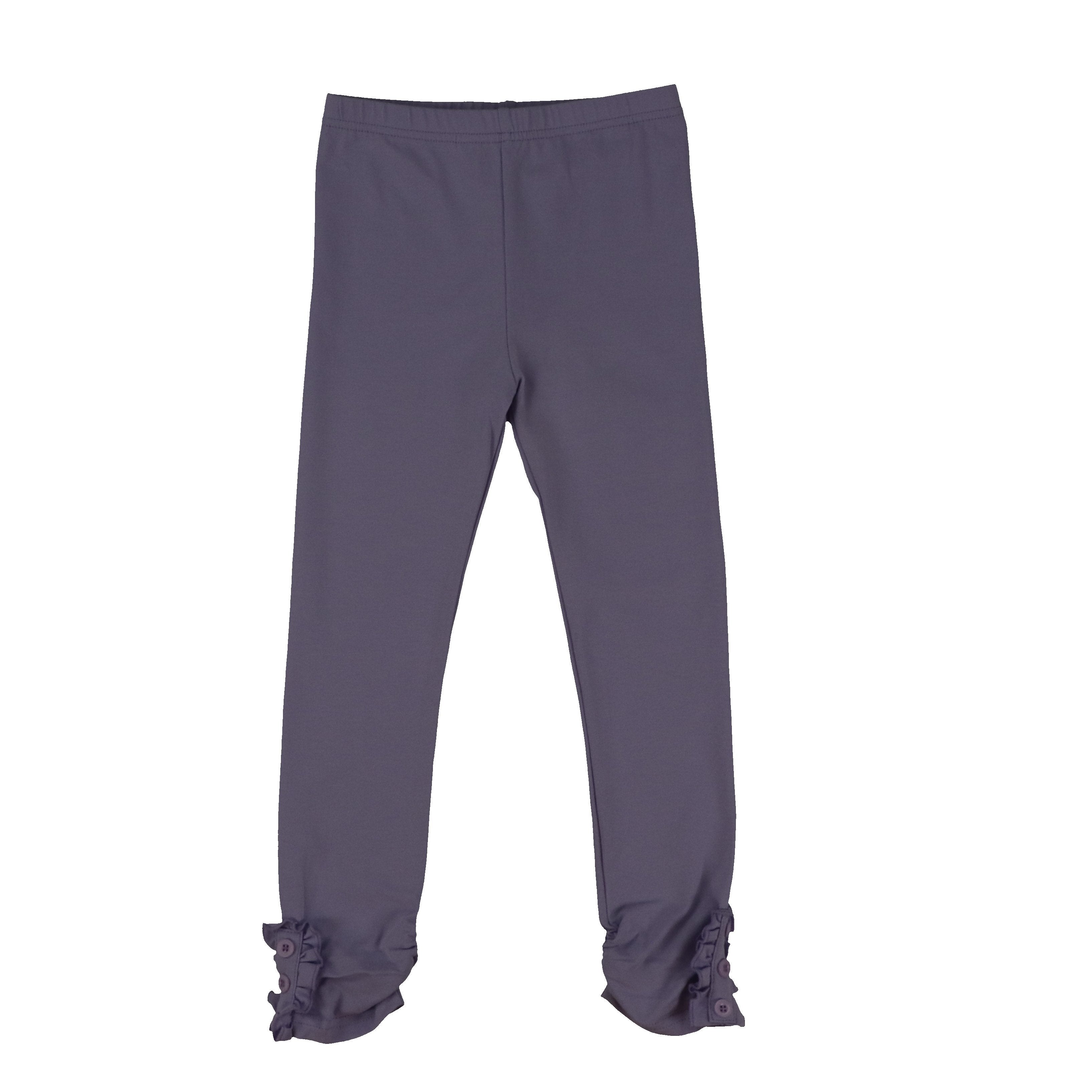 Girls Button Ruffle Pants