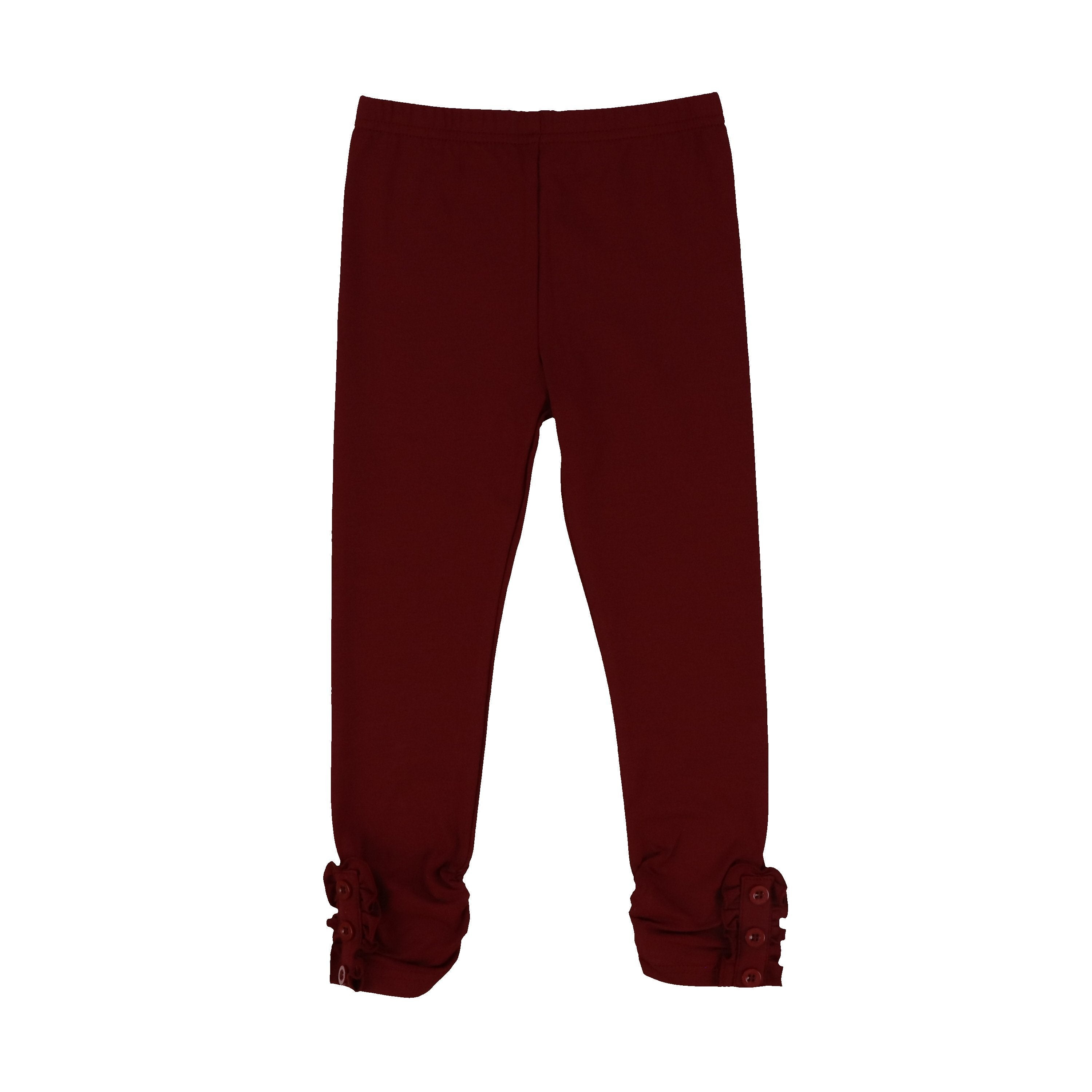Girls Button Ruffle Pants