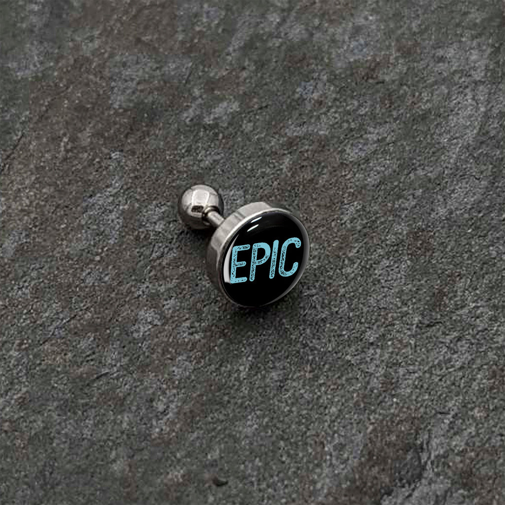 16G 1/4 Epic Blue Cartilage Tragus Earring