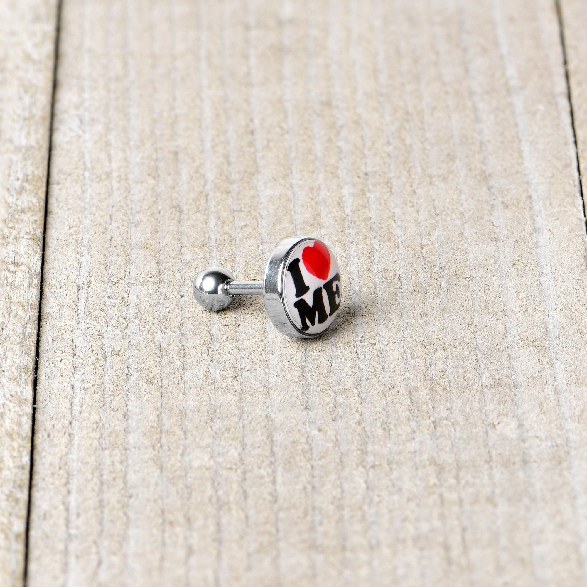 16G 1/4 I Love Me Cartilage Tragus Earring by Onyx O