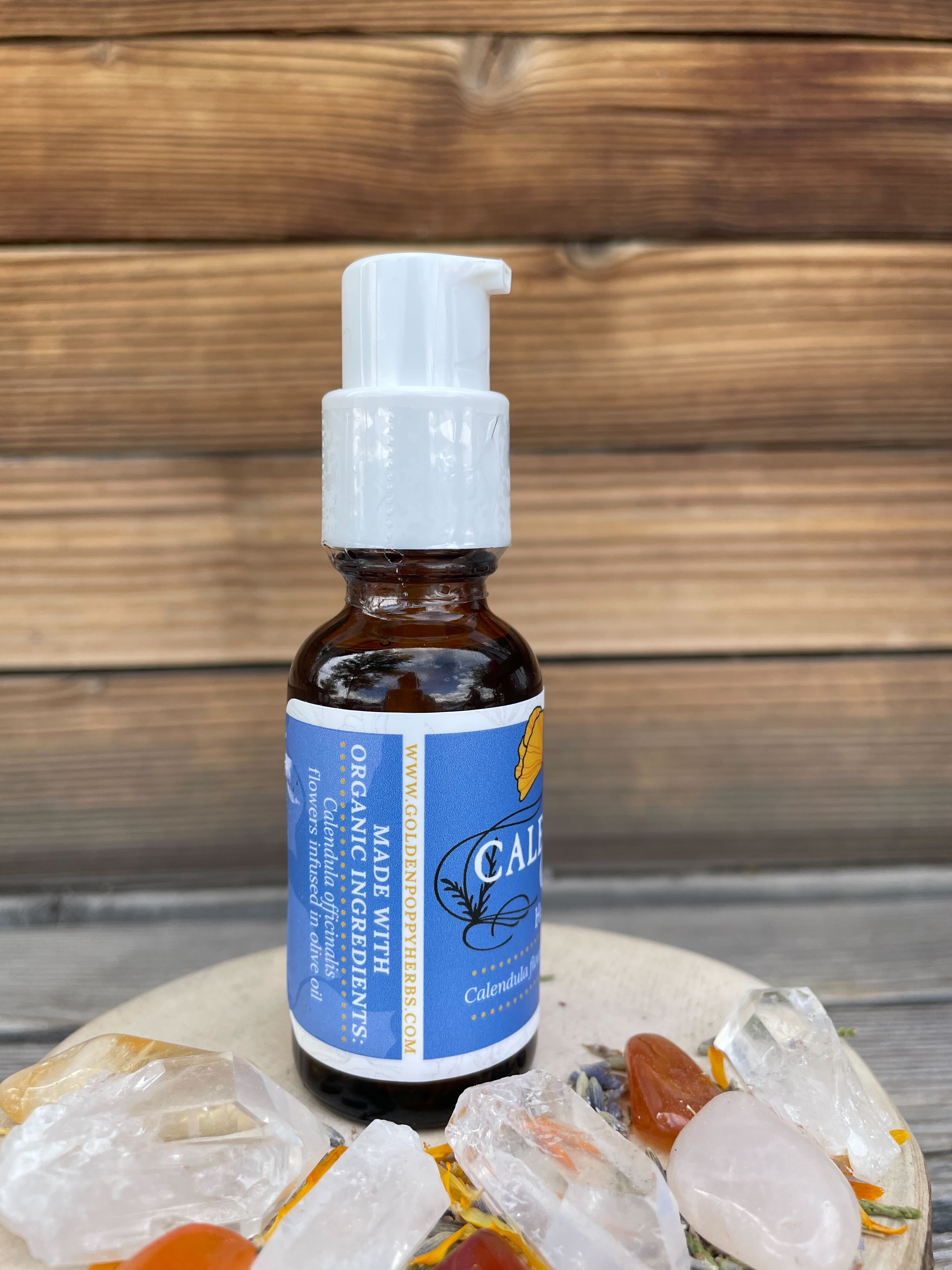 Calendula Infused Olive Oil 1 oz bottle