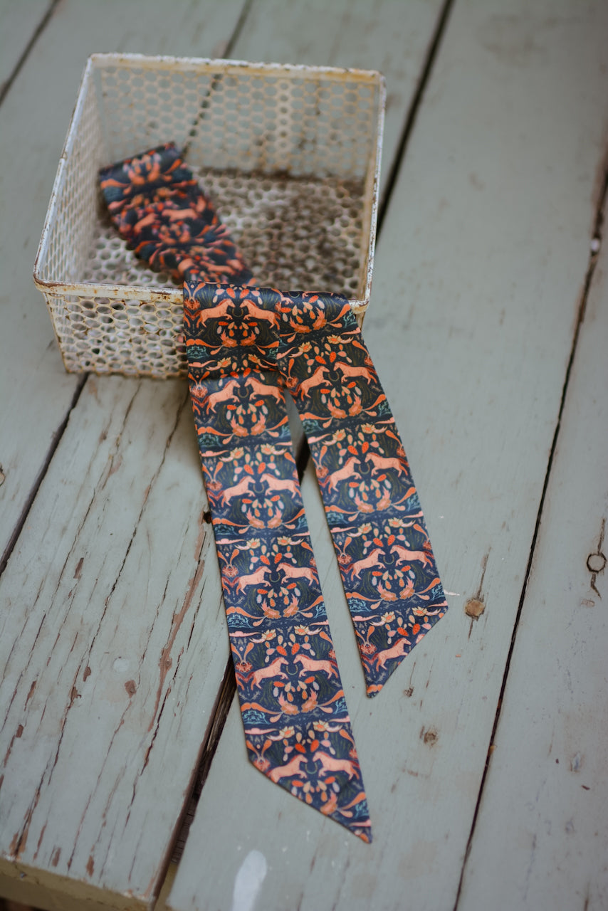 Prairie Days in Denim Western Twilly Scarf