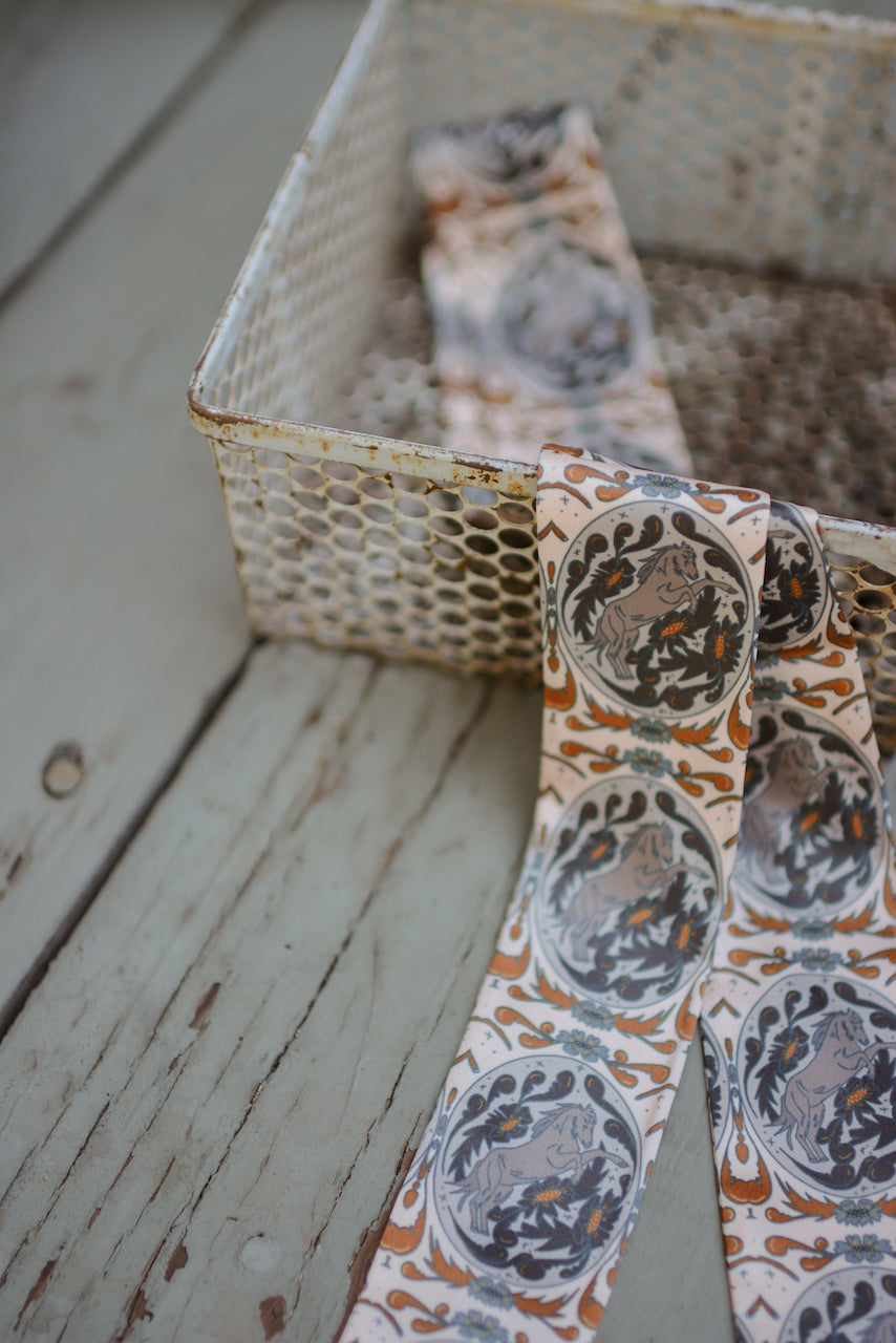 Bloomin' Bronc Western Cowgirl Twilly Scarf