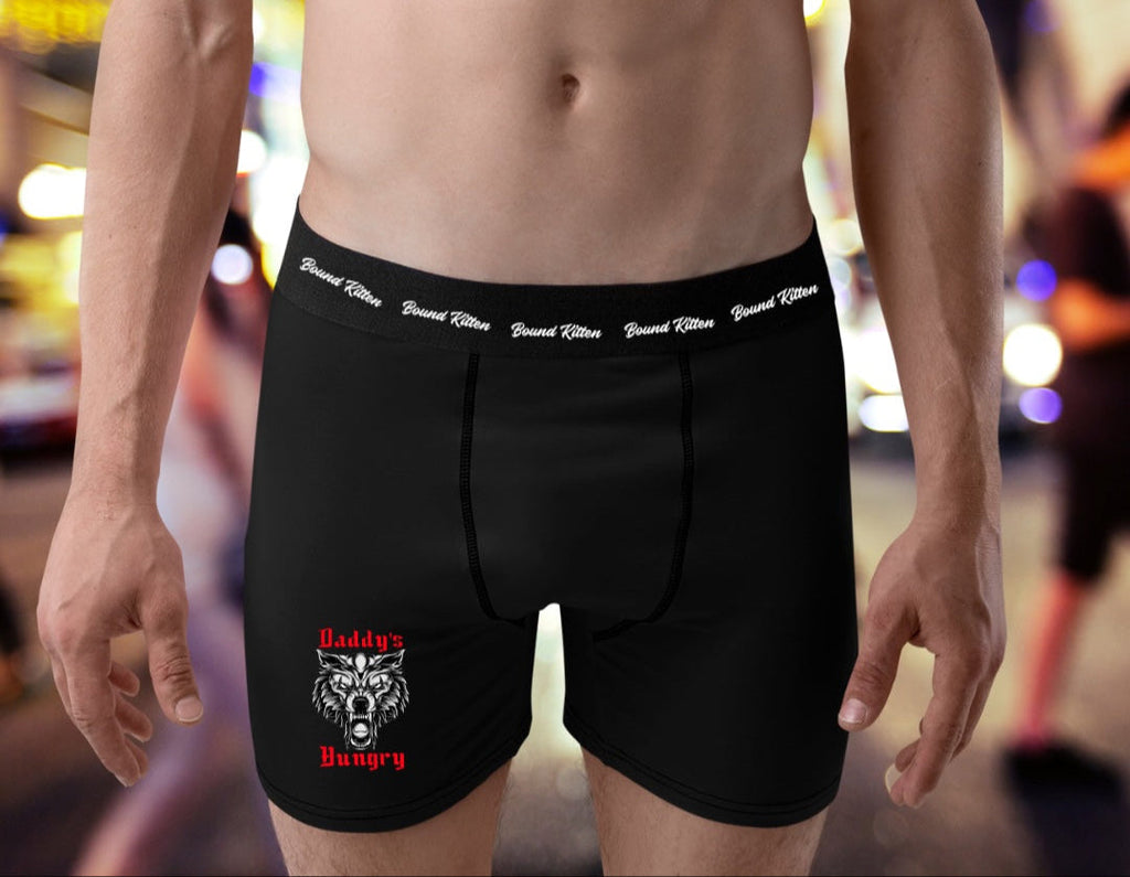 Daddy's Hungry Wolf Mens Boxers