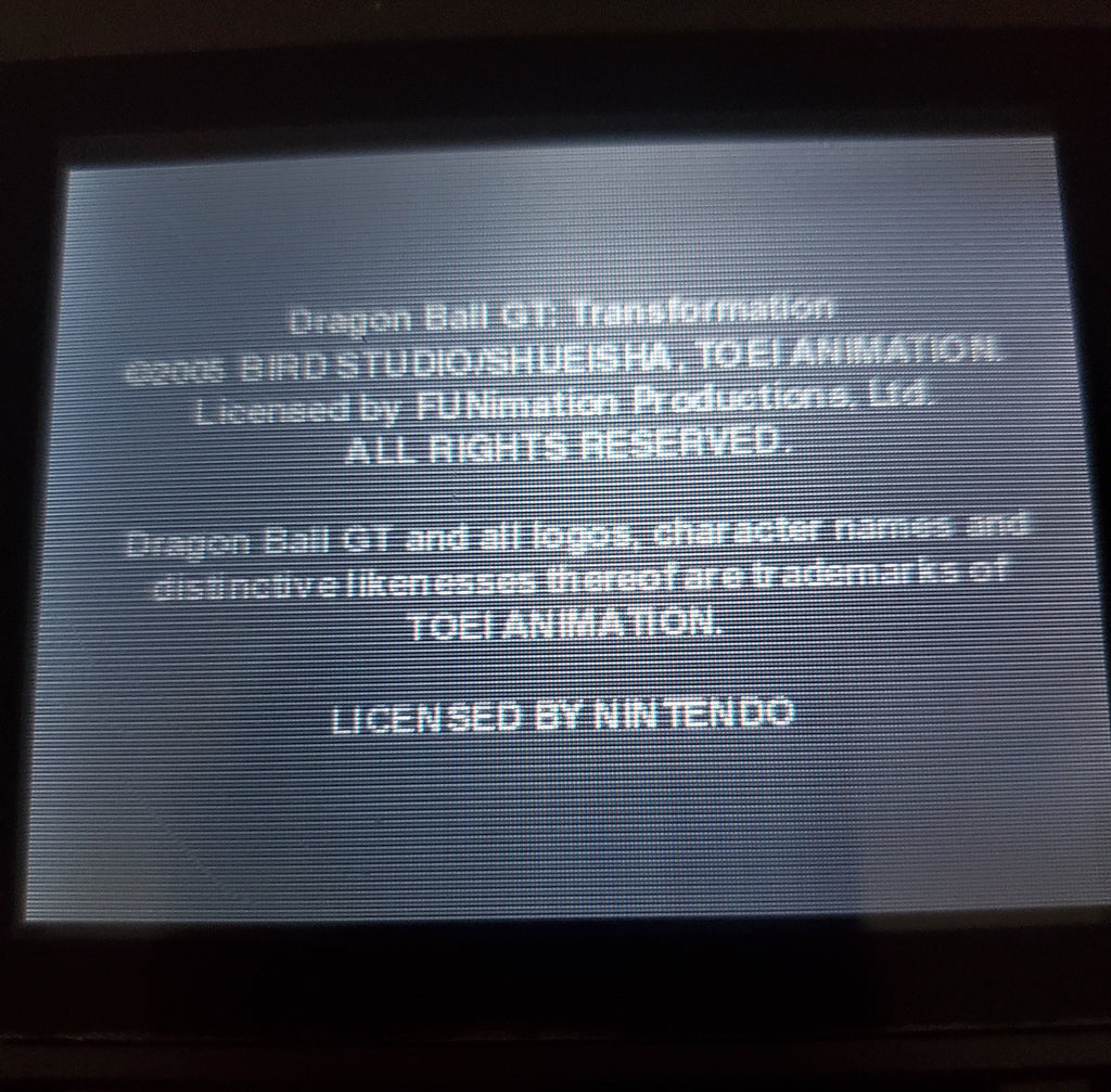 Dragonball GT Transformation GBA Video Game Boy Advance 2005 DBZ