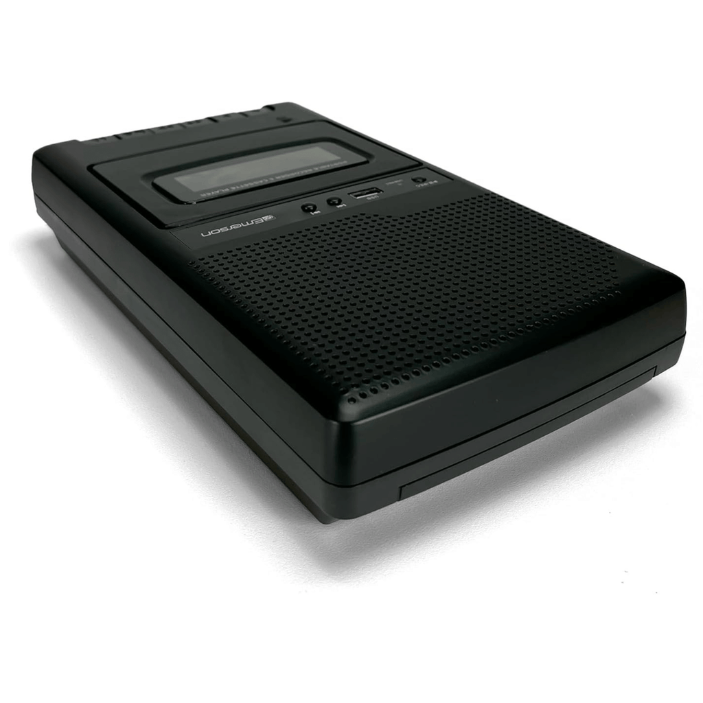 Emerson Portable Cassette Player and Recorder w Digital Conversion and Mic Input