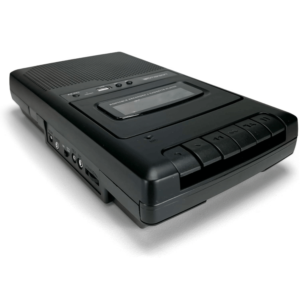 Emerson Portable Cassette Player and Recorder w Digital Conversion and Mic Input