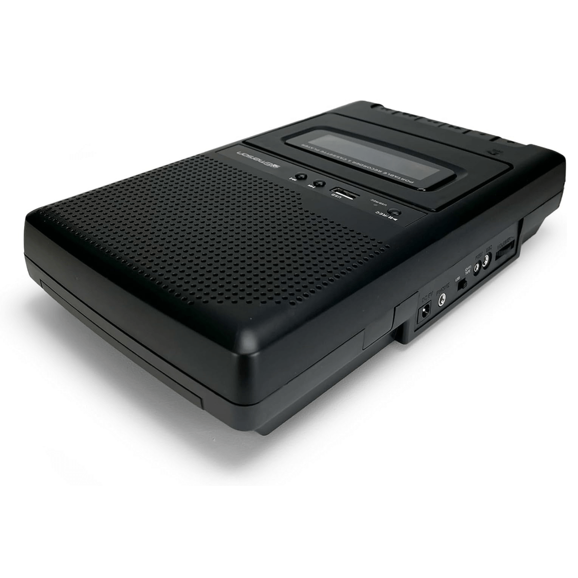 Emerson Portable Cassette Player and Recorder w Digital Conversion and Mic Input