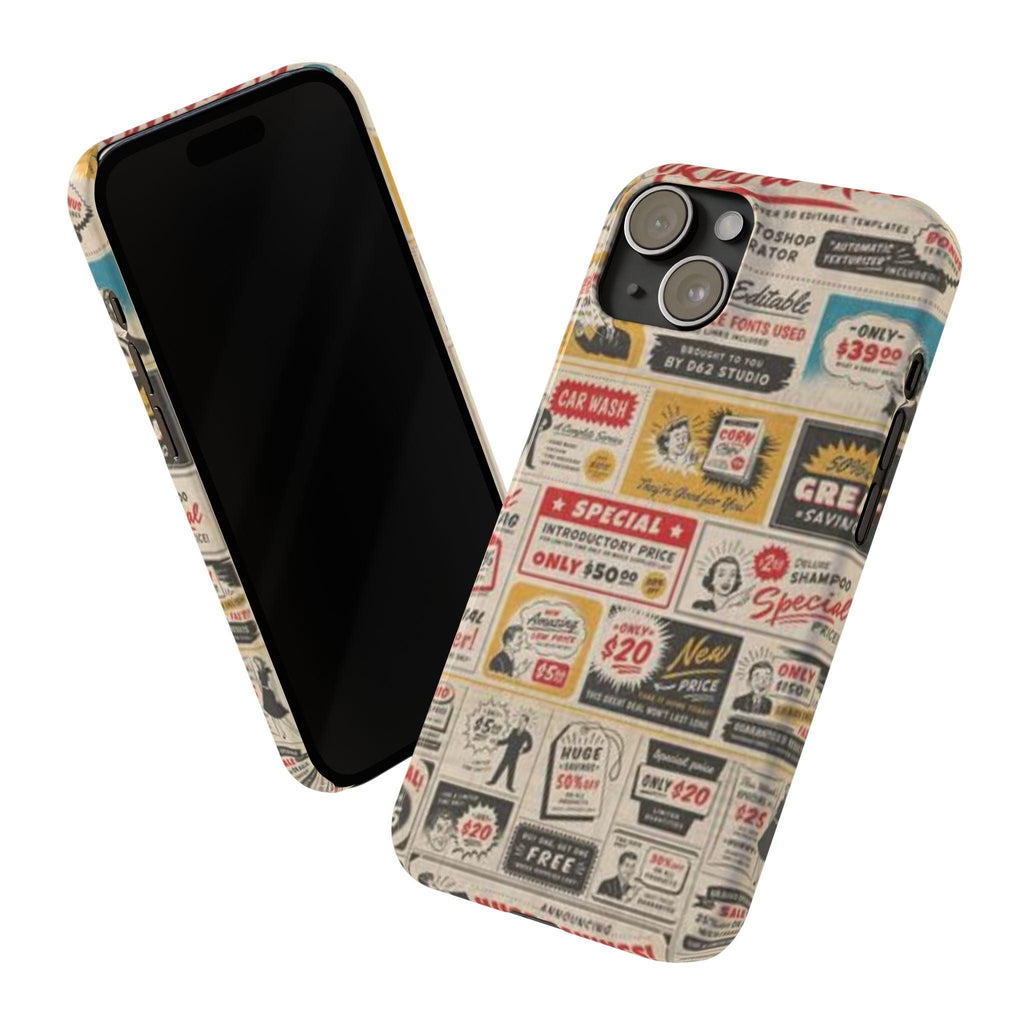 A Retro Phone Cover Inspired by Antique Labels