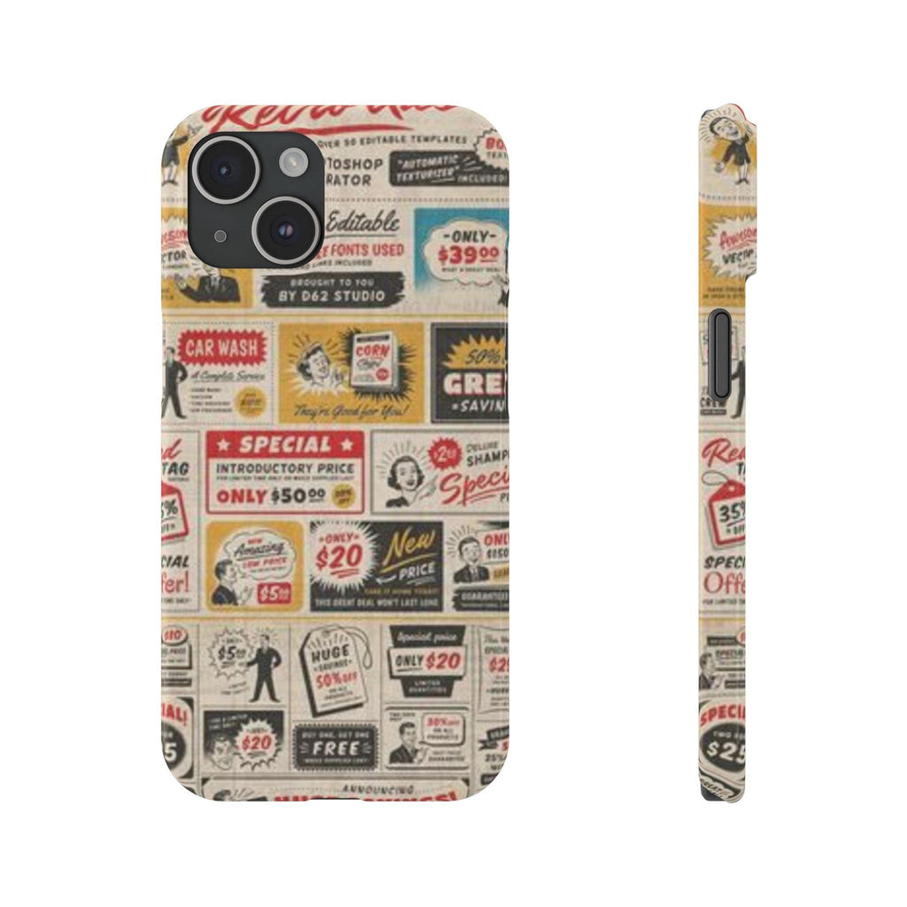 A Retro Phone Cover Inspired by Antique Labels