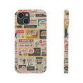 A Retro Phone Cover Inspired by Antique Labels