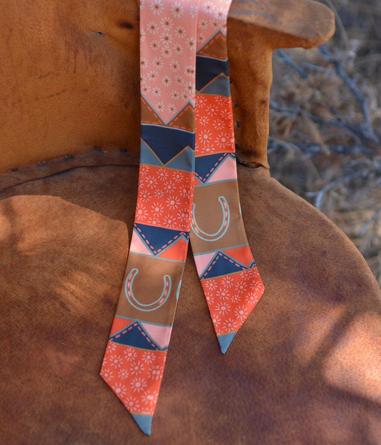 Frontier Bound Quilted Patchwork Twilly Scarf