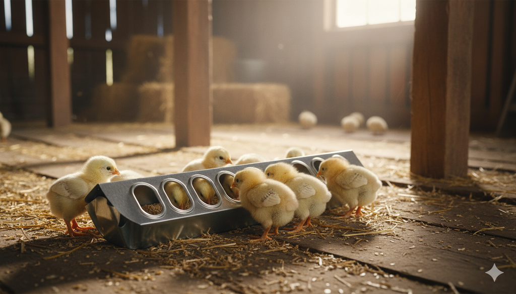 Miller 12" Galvanized Slide Top Poultry Chicken Feeder Metal
