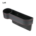 PU Leather Car Seat Gap Storage Box Universal Seat Gap Slit Box With Charging Hole Phone Bottle Keys Holder Box Auto Organizer