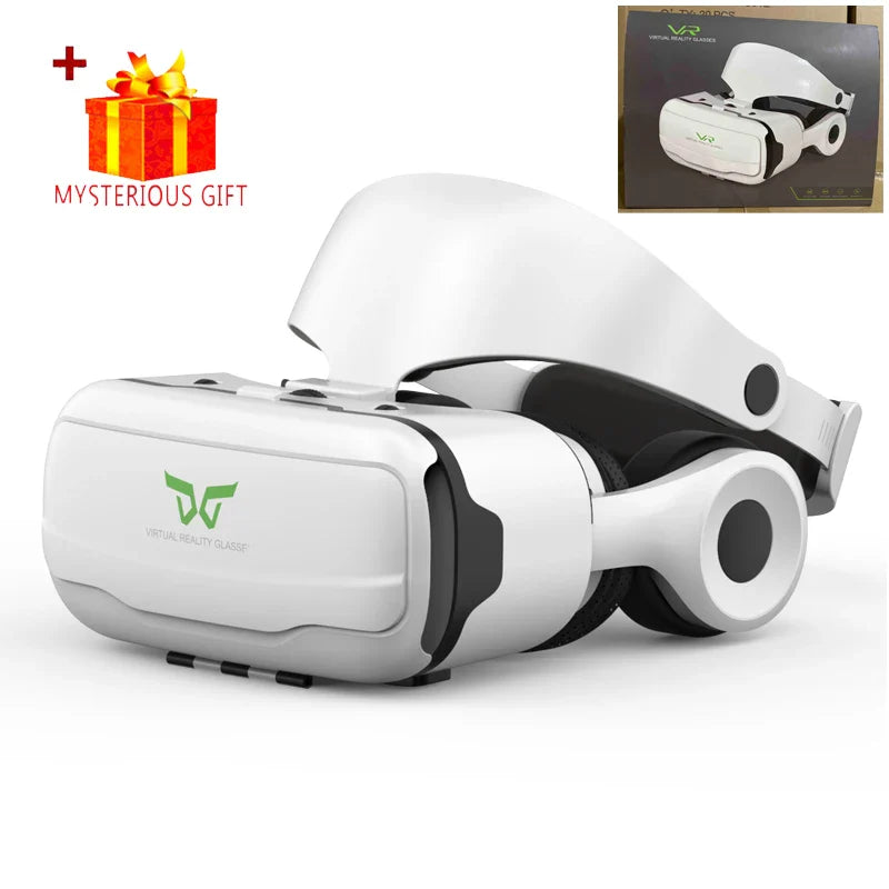 VR Glasses Virtual Reality 3D Headset Helmet For Android iPhone Smartphone Mobile Phone With Controller Game Wirth Real Goggles