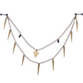 Handcrafted Warrior Drop Nipple Chain Created with Crystal