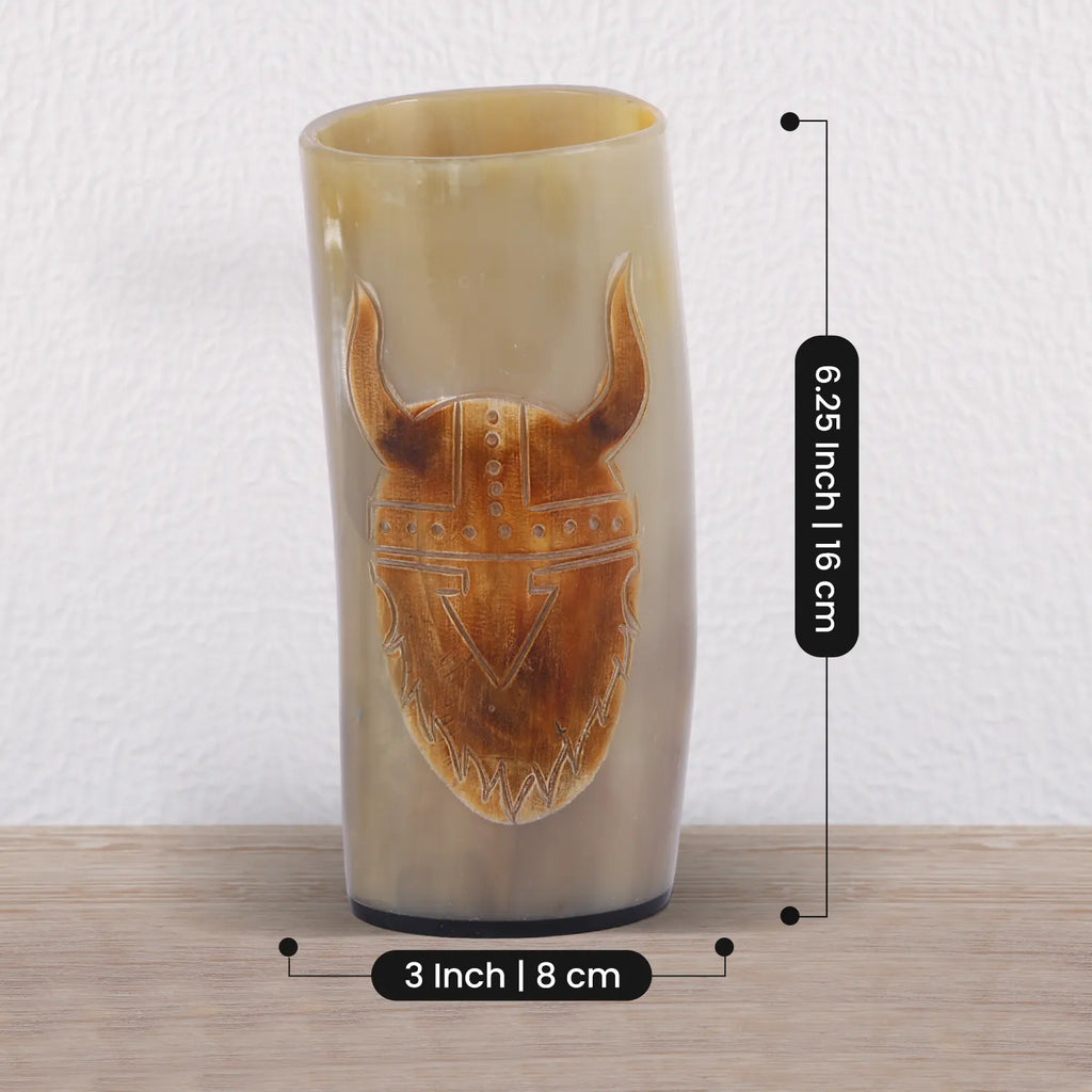 handmade skull craft drinking glasses and all purpose tumblers 8.-10oz mead pack of 1